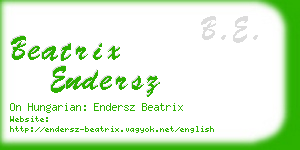 beatrix endersz business card